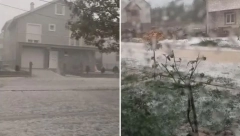 JEZIVO NEVREME U HERCEGOVINI!  Snimci oluje kruže mrežama (VIDEO)