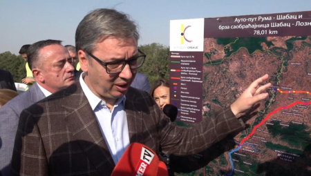 OD LOZNICE DO BEOGRADA ZA SAT I 10 MINUTA Vučić u poseti Podrinju, obišao saobraćajnicu Šabac - Loznica