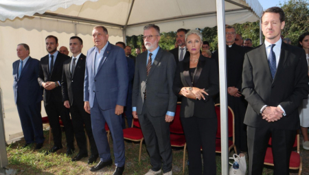 MINISTAR DEJAN RISTIĆ U POSETI JASENOVCU Prisustvovao molitvenoj proslavi Svetih novomučenika