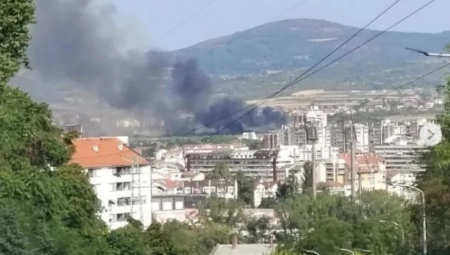 POŽAR U NIŠU Nad gradom se nadvio crni dim (FOTO)