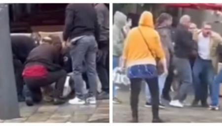 SNIMLJEN KURTIJEV TEROR, SRBINA BACILI NA POD Hapse Arsenijevića, on ni pored terora NE POVIJA GLAVU (VIDEO)