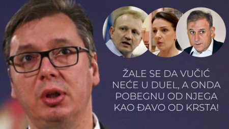 JAD I BEDA ĐILASOVACA Žale se da Vučić neće sa njima u duel, a onda pobegnu od njega kao đavo od krsta! (VIDEO)
