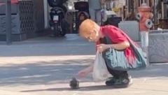 DIRLJIVA SCENA SA TERAZIJA, SRCE DA TI SE OTOPI! Bakica pomogla nepokretnom golubu! (VIDEO)