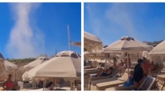 DRAMA NA PLAŽI U GRČKOJ Ljudi se zabezeknuli - PIJAVICA NOSILA SVE PRED SOBOM, snimljen užas (VIDEO)