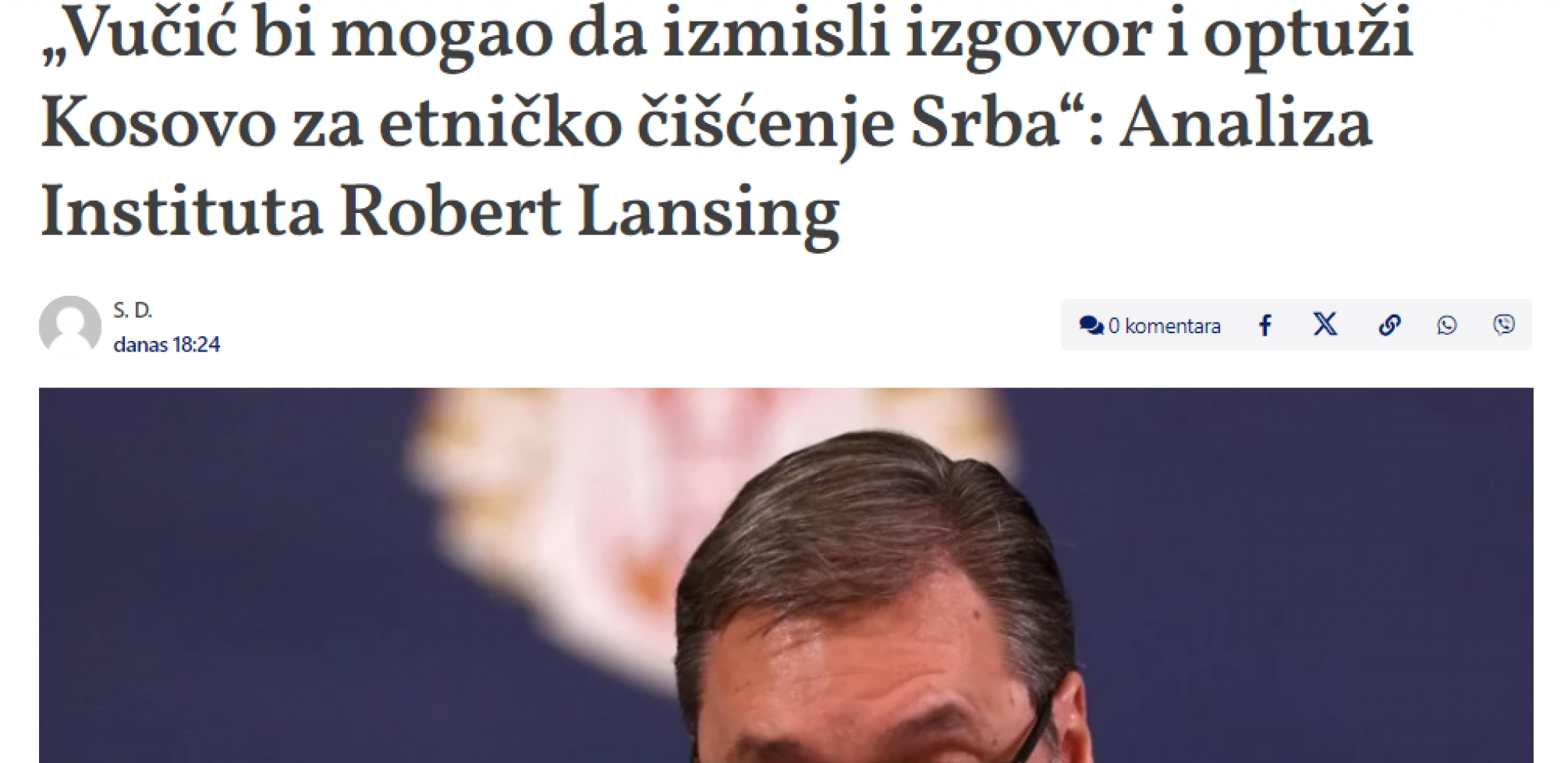 SRAM VAS BILO! ŠOLAKOV DANAS DOTAKAO DNO: Vučić izmišlja da Kurti etnički čisti Srbe?!