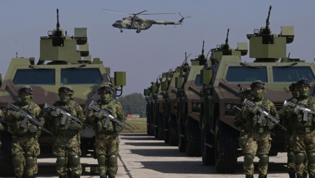 SRPSKA VOJNA SILA TUTNJAĆE BATAJNICOM Održana generalna proba za prikaz sposobnosti Vojske Srbije „Zastava 2024“