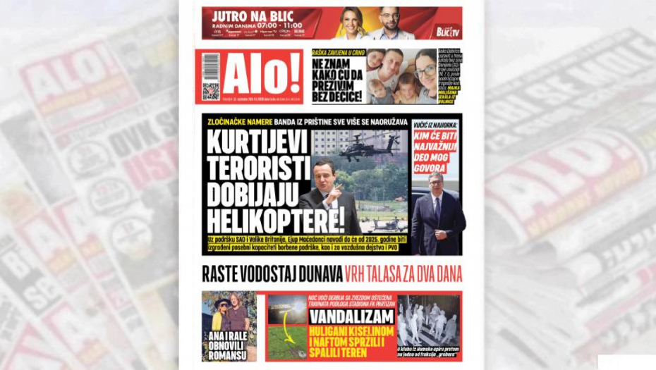 BANDA IZ PRIŠTINE SVE VIŠE SE NAORUŽAVA Kurtijevi teroristi dobijaju helikoptere!