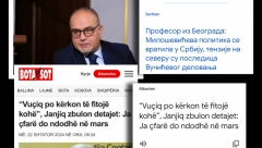 KURTIJEVIM MEDIJIMA VUČIĆ TRN U OKU Plaćenici iz beograda nastavljaju kampanju protiv predsednika srbije