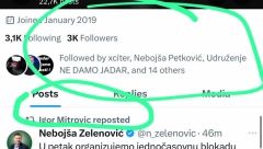 SKANDAL NAD SKANDALIMA! Promoter Zelenovića, Ćute i lažnih ekologa "Ne damo Jadar" žali za Kurtijevim policajcem, a Srbe naziva zločincima