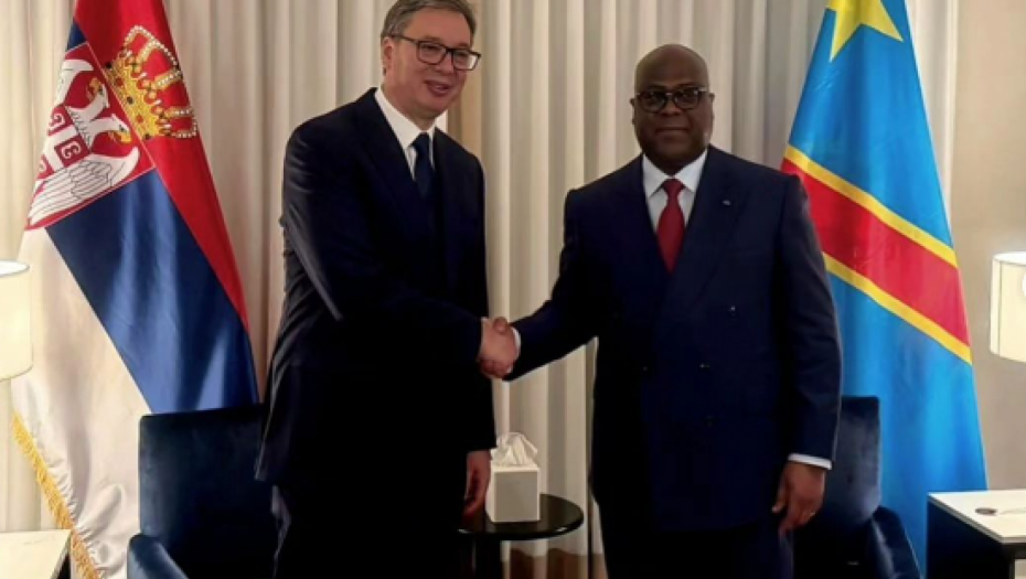 PRIJATELJSKI I VRLO OTVOREN RAZGOVOR Predsednik Vučić se sastao sa predsednikom Demokratske Republike Kongo