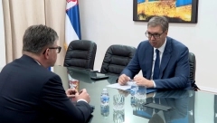 VUČIĆ SA LAJČAKOM "Kosovo i Metohija i opstanak Srba glavna su tema svih mojih sastanaka ovde u Njujorku"