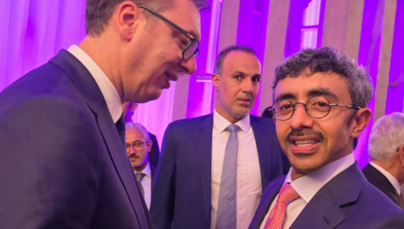 JOŠ JEDAN VAŽAN SUSRET U NJUJORKU Vučić sa šeikom Abdulom bin Zajedom al Nahjanom