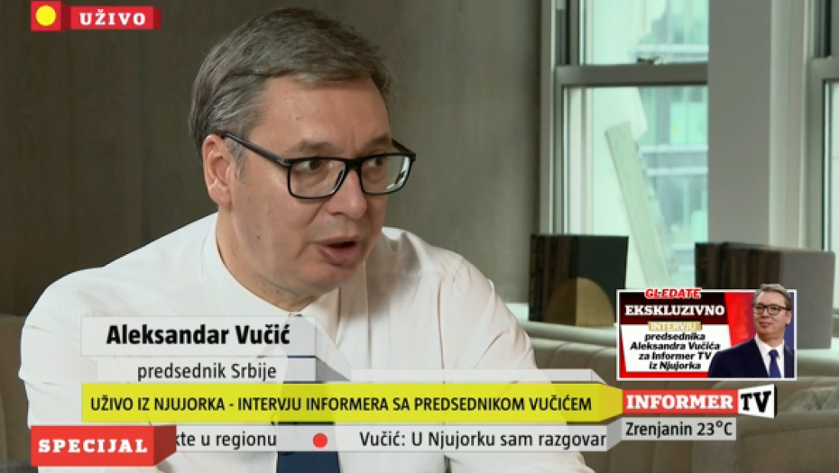 ZEMLJE KOJE SU SEDAM PUTA VEĆE OD NAS, NEMAJU TOLIKO PARA NA RAČUNU! Vučić iz Njujorka: "Moramo da budemo racionalni"