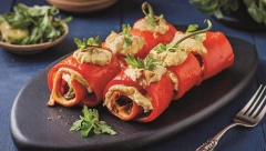 PAPRIKA ROLNICE SA SIROM Gotove za tren oka, a idealne za večeru ili doručak