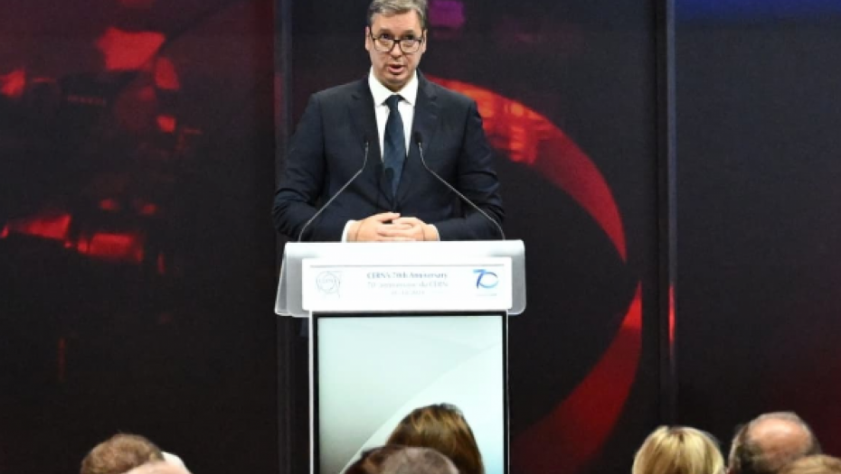 PREKLINJEM VAS DA VIDITE ŠTA MOŽEMO DA URADIMO DA BISMO MOGLI DA PREŽIVIMO Vučić se obratio u Ženevi na danu bitnom za CERN
