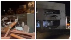 JEZIVI PRVI SNIMCI IZ IZRAELA POSLE NAPADA! Sve je u kraterima, pogledajte šta je samo JEDNA raketa uradila restoranu (VIDEO)