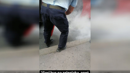VATRA ZAMALO PROGUTALA BUS NA ZELENJAKU! Drugi incident po redu danas!