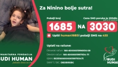 POTREBNA POMOĆ ZA DEVOJČICU Mala Nina mora na lečenje i terapije