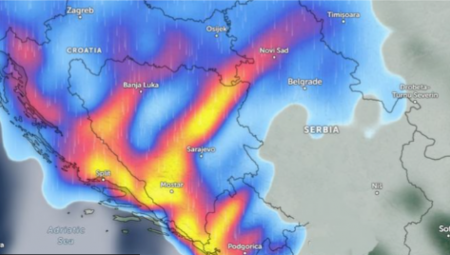 HLADNI FRONT ĆE PODELIITI SRBIJU Obilni pljuskovi pogodiće OVE predele zemlje, DUVAĆE I OLUJNI VETAR