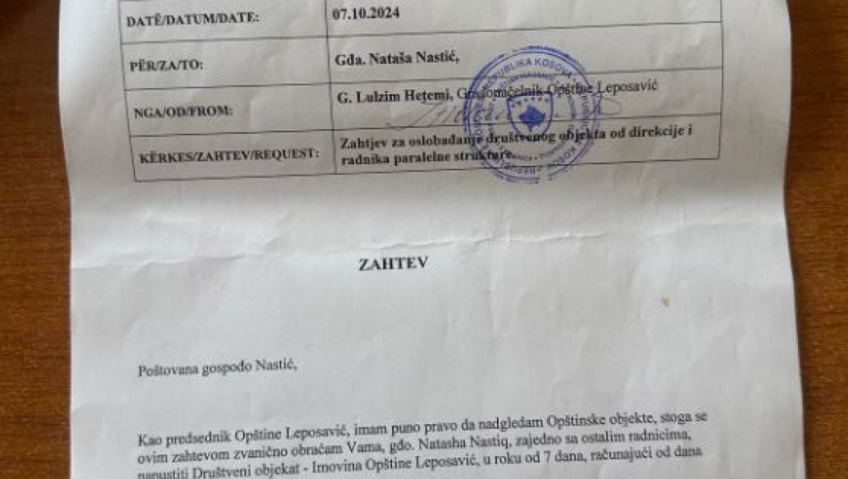 NOVI UDARAC NA SRBE! Kurti zatvara Centar za socijalni rad u Leposaviću, rok radnicima do ponedeljka da izađu