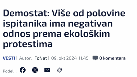 DOSTA MALTRETIRANJA! Opozicioni istraživači i mediji priznali: Narod je protiv protesta i blokada lažnih ekologa!