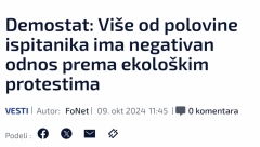 DOSTA MALTRETIRANJA! Opozicioni istraživači i mediji priznali: Narod je protiv protesta i blokada lažnih ekologa!