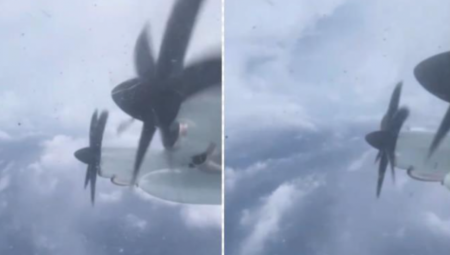 ZASTRAŠUJUĆI SNIMAK IZ "OKA" URAGANA MILTON! Avion se bori kroz oluju - OVO JE PITANJE ŽIVOTA ILI SMRTI