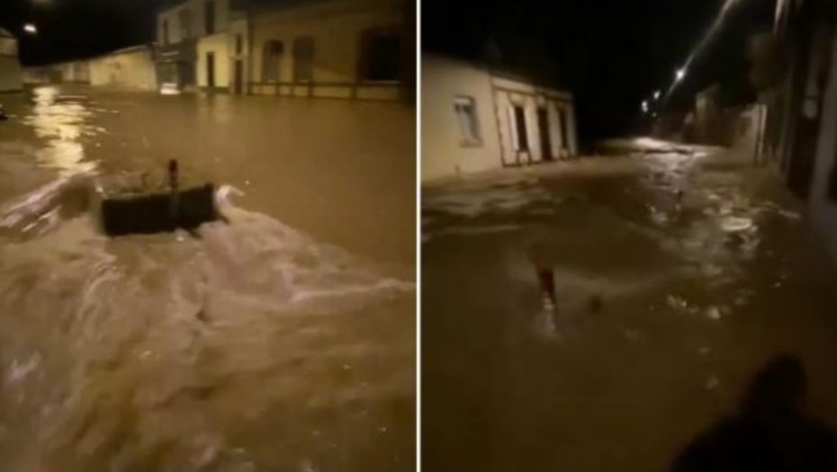 STRAVIČNI PRIZORI IZ FRANCUSKE: Oluja Kirk pogodila Evropu, ulice pod vodom (VIDEO)