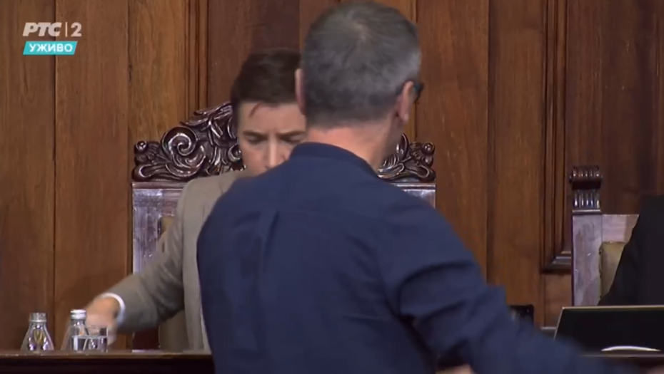 ĆUTA KAO DA JE U KAFANI PRIŠAO ANI BRNABIĆ DA JE PROVOCIRA, ALI USLEDIO JE ŠOK! Opozicionar POBEGAO nakon odlučnog poteza predsednice Skupštine (VIDEO)