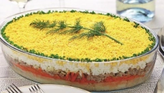 MIMOZA SALATA Druga omiljena salata u Srbiji, odmah posle ruske, po receptu bez mane