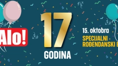 SPECIJALNI ROĐENDANSKI BROJ NA 44 STRANE Redakcija Alo! se zahvaljuje svojim čitaocima na višegodišnjem poverenju