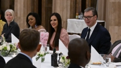 HVALA ŠTO STE DOŠLI U SRBIJU Vučić sa suprugom bio domaćin večere u čast Njegovog Veličanstva kralja Msvatija III od Kraljevine Esvatini