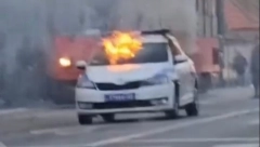 ZAPALIO SE POLICIJSKI AUTOMOBIL Vatrogasci intervenisali zbog požara, haos se desio kod Zoo-vrta