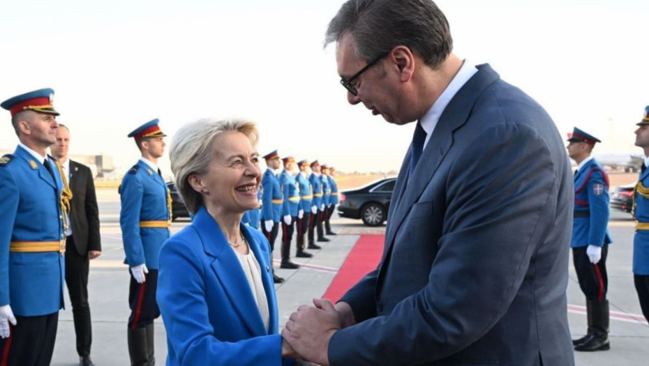VUČIĆ ISPRATIO URSULU "Očekujem da, sa vama na čelu Evropske komisije, naše partnerstvo sa EU bude sve jače"