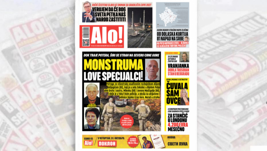 MONSTRUMA LOVE SPECIJALCI! Dok traje potera, širi se strah na severu Crne Gore