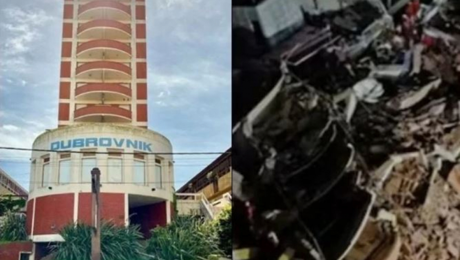 TELO ŽENE IZVUČENO IZ RUŠEVINA HOTELA ''DUBROVNIK''! Sedam osoba ostalo zatrpano kamenim pločama!