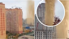GEJZIR FEKALIJA VINUO SE U NEBESA! Snažna erupcija kanalizacije okupala Moskvu (VIDEO)