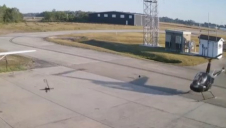 DRAMA NA AERODROMU Helikopter krenuo da se nekontrolisano okreće, usledio je jak sudar - izbegnut najgori scenario! (VIDEO)