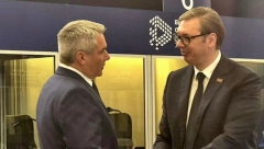 VUČIĆ SA NEHAMEROM "Razmenili smo mišljenja i o mogućim političkim kretanjima u bliskoj budućnosti"