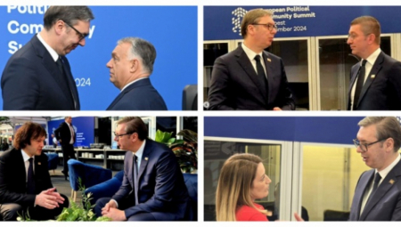 VUČIĆ GOVORIO NA SAMITU EVROPSKE POLITIČKE ZAJEDNICE Sreo se i sa Makronom, od jutros je na važnim sastancima