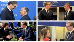 VUČIĆ GOVORIO NA SAMITU EVROPSKE POLITIČKE ZAJEDNICE Sreo se i sa Makronom, od jutros je na važnim sastancima
