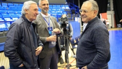 MARININE LAVICE IMAJU VELIKU PODRŠKU Čović i Pešić zajedno gledaju meč