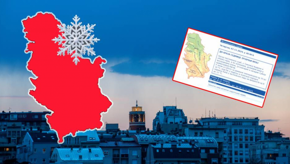 SRBIJA OKOVANA MRAZOM! Temperatura ispod nule, a evo šta nas čeka u nastavku dana