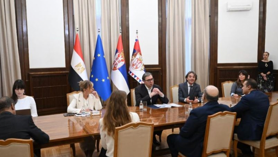 "ŽELIMO DIREKTAN LET BEOGRAD - KAIRO" Vučić se sastao sa predsednikom Senata Egipta