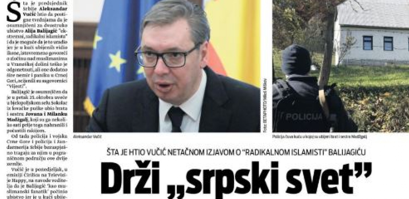ŠIZOFRENA CEPANJA U REGIONU U Podgorici i Zagrebu digli galamu protiv Srbije, panika zbog Vučićeve mudre igre