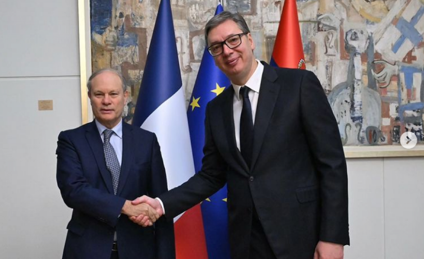 Vučić sa Trokazom: Zahvalnost Francuskoj na podršci u dijalogu sa Prištinom