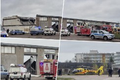 HOROR U POLJSKOJ! Srušio se krov bivše autobuske stanice! Ima mrtvih, čuje se zapomaganje! (FOTO)