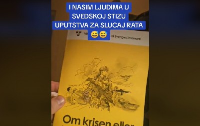 SRBIN U ŠVEDSKOJ PODELIO ŠOKANTNE DETALJE IZ BROŠURE ZA RAT! "Svi možemo da budemo mobilisani"