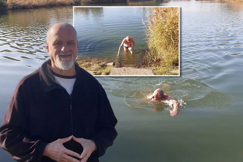 DOK SE OMLADINA SMRZAVA, OVAJ ZRENJANINAC PLIVA KAO OD ŠALE! Milan redovno zapliva u novembru!