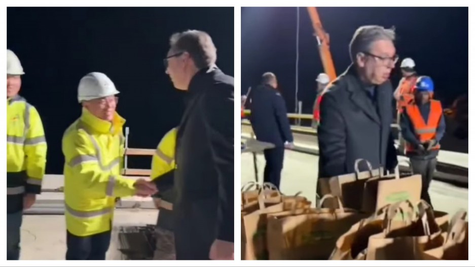 VUČIĆ OBIŠAO RADNIKE NA DEONICI AUTOPUTA KA POŽAREVCU: Celu brzu saobraćajnicu od autoputa do Golupca završićemo najkasnije u decembru sledeće godine (VIDEO)